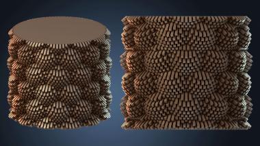 3D модель Пенал с узором CUBE (STL)