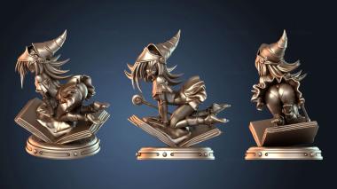 3D модель Темная Девушка-Волшебница DM Юная (STL)