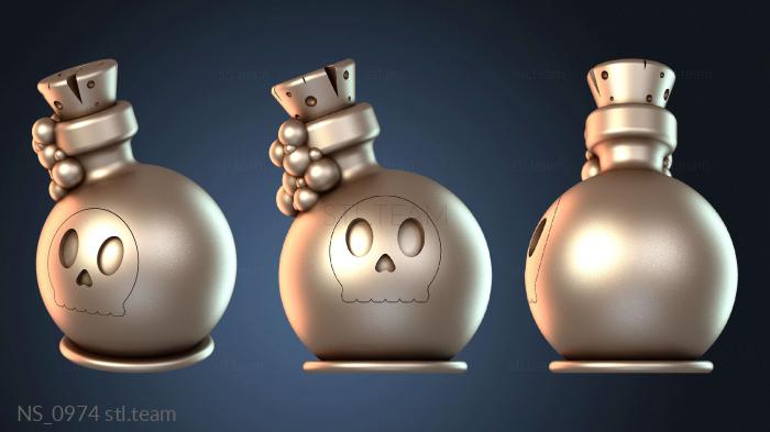 Нестандарт Death Potion Pocion Muerte Halloween Burbujas