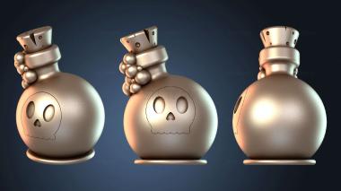3D model Death Potion Pocion Muerte Halloween Burbujas (STL)