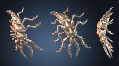 3D модель Демонический песчаный червь (STL)