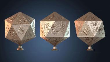 3D модель Игральные кости (слоновая кость) (STL)