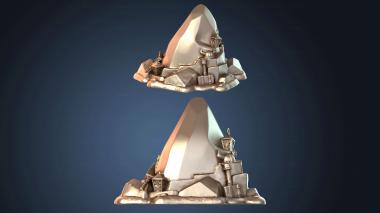 3D model Dwarven Mine Props Rock (STL)