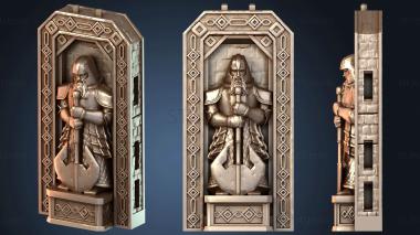 3D модель Стена дани гномов и статуя гнома (STL)