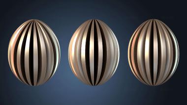 3D model Egg – Orange Sliced (STL)