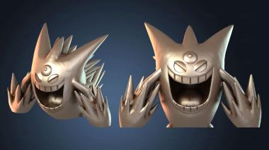 3D model Gengar Mega Pokemon True Flat (STL)