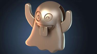 3D model Ghost decayed (STL)
