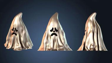 3D модель Призрак Хэллоуин Обложка жуткая (STL)