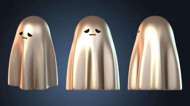 3D модель Привидения Плоский Призрачный Застенчивый (STL)