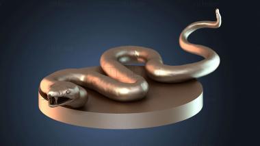 3D модель Гигантская ядовитая змея (STL)