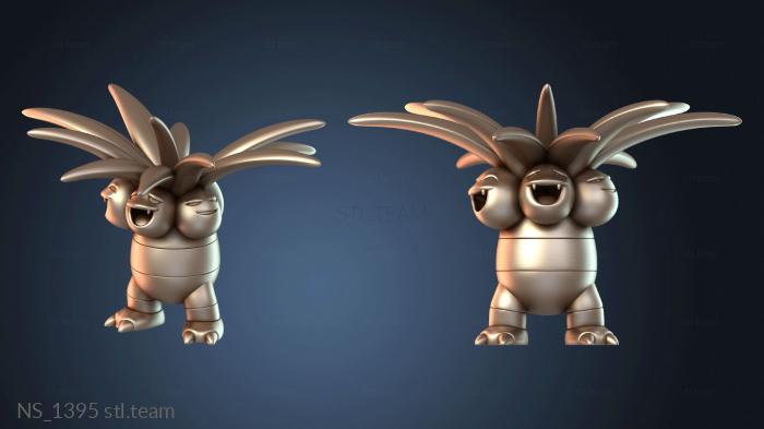 Нестандарт Golduck and Exeggutor Ponyta Parasect