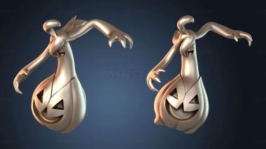 3D model Gourgeist able Halloween Pokemon (STL)