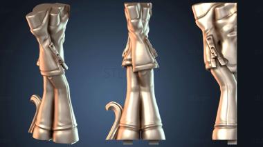 3D модель Гуррен Лаганн Йоко Литтнер Багровые ноги (STL)