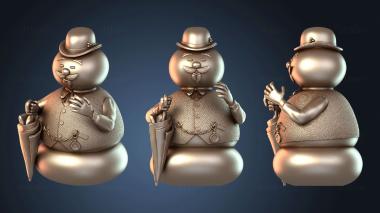 3D model Ind Misfit Toys Sam the Snowman cheerful (STL)