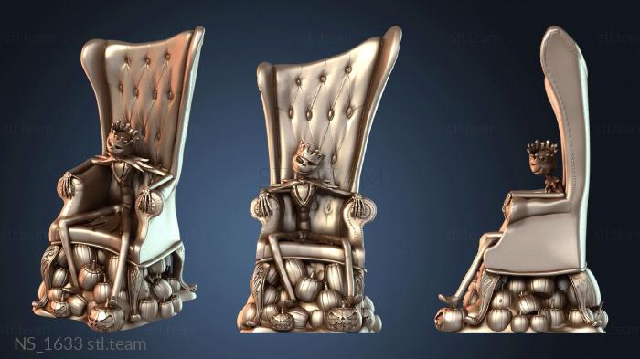 Нестандарт Jack Skelleton on Throne Cabeza