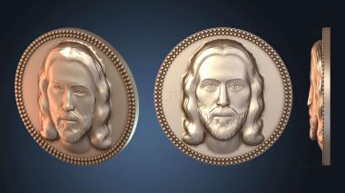 3D model Jesus Christ Medallion foreign (STL)