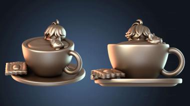 3D model Kazuha Chibi Genshin Impact Cat (STL)