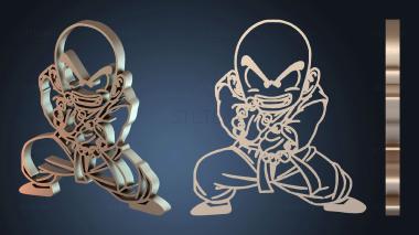 3D model Krilin Goku Powerful (STL)