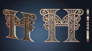 3D model Letras Decoradas ornamental (STL)