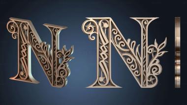 3D model Letras Decoradas stylish (STL)
