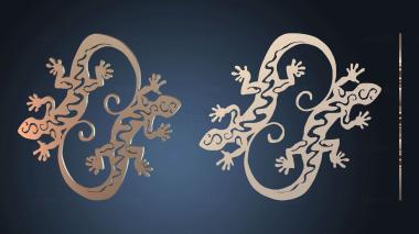 3D model Lizards Wall Lizzy (STL)