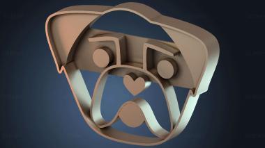 3D модель Язык-резак для печенья «Любовь» (STL)