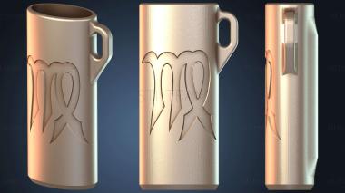 3D модель Магнитный чехол для ключей Дева Дева Сентябрь (STL)