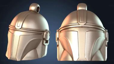 3D модель Брелок «Мандалорец» с микроведром (STL)