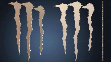 3D модель Логотип Monster Energy (STL)