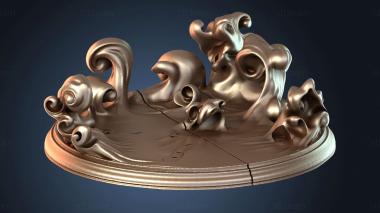 3D модель Наруто Какаши и Сусано Репари (STL)