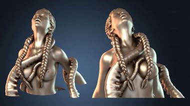 3D модель Осьминог и женщина (STL)