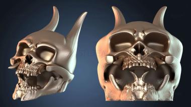 3D модель Череп Демона Они (STL)