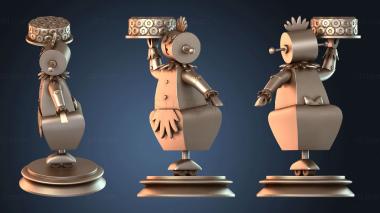 3D модель Диорама Ос Джетсонов Рози Джетсон в фартуке (STL)