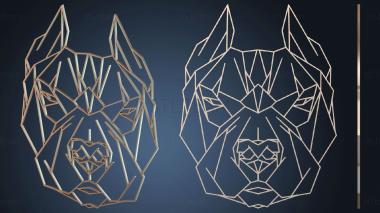 3D model Pitbull Geo (STL)