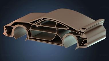 3D модель Порше ГТ (STL)