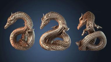 3D model Saga II Guild Eldormr the Fire Linnorm (STL)