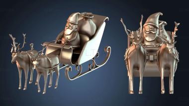 3D model Santa Sleigh (STL)