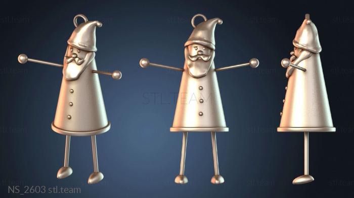 Нестандарт Santa Toy Ornament