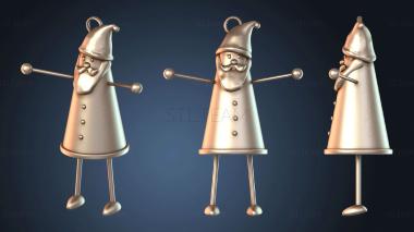 3D model Santa Toy Ornament (STL)
