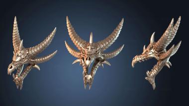 3D model Skull Dragon Drag (STL)