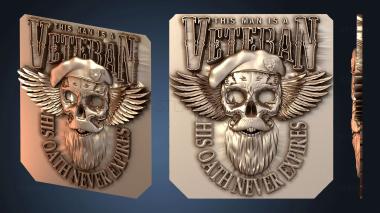 3D модель Череп Ветеран (STL)