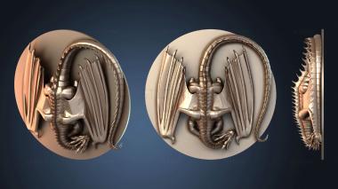 3D модель Спящий дракон (STL)