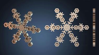 3D model Snowflake flake icy (STL)