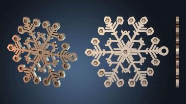 3D модель Снежинка Маленькая Снежинка светлая (STL)