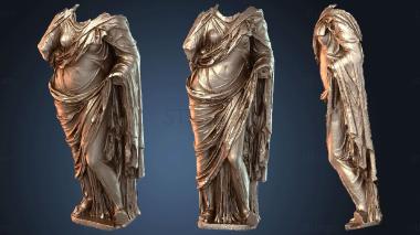 3D model Statue Woman Dressed in Chiton and Himation (STL)