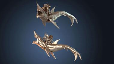 3D модель Дикие войска акул-призраков (STL)