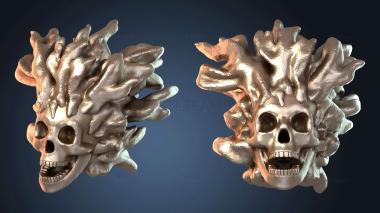 3D model Undead Flaming Skull (STL)