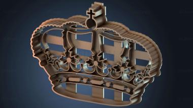 3D модель Декоративная форма для печенья «Корона» (STL)