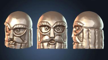 3D модель Статуя гнома с лицом викинга (STL)
