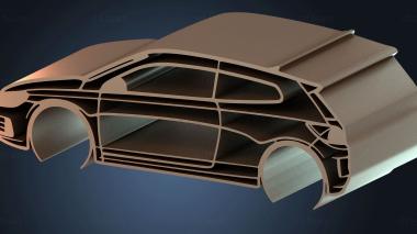 3D модель Volkswagen Scirocco TSI (STL)